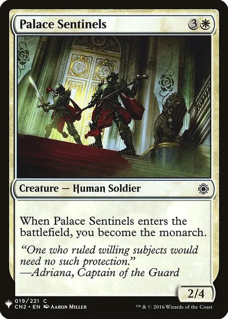 Palace Sentinels, Magic card PLST CN2-19 — The List set