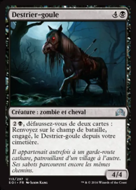 Destrier-goule, carte Magic SOI 113 — extension Ténèbres sur Innistrad