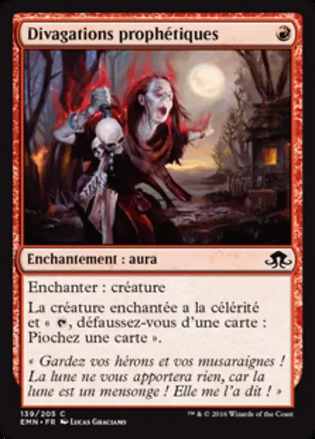 Divagations prophétiques, carte Magic EMN 139 — extension La lune hermétique
