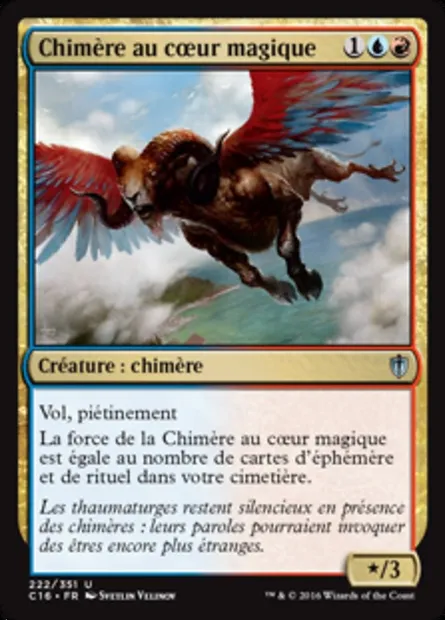 Chimère au cœur magique, carte Magic C16 222 — extension Commander 2016