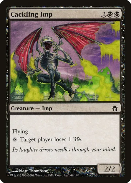Cackling Imp, Magic card 5DN 44 — Fifth Dawn set