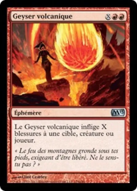 Geyser volcanique, carte Magic M13 154 — extension Magic 2013
