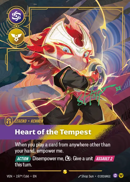 Heart of the Tempest, Riftbound card VEN 197* — Vendetta set