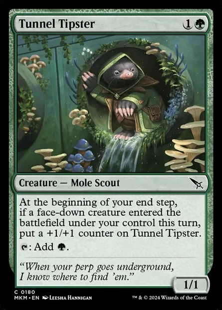 Tunnel Tipster, Magic card MKM 180 — Murders at Karlov Manor set