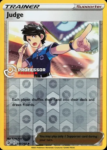 Judge, Pokémon card PROF 235 — Professor Program set