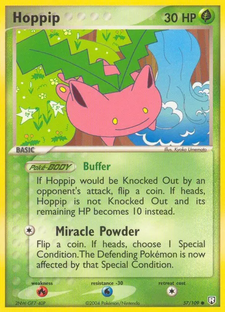 Hoppip, Pokémon card TRR 57 — Team Rocket Returns set