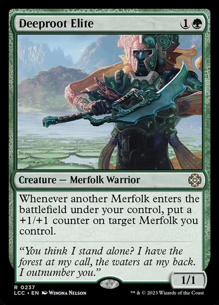 Deeproot Elite, Magic card LCC 237 — The Lost Caverns of Ixalan Commander set