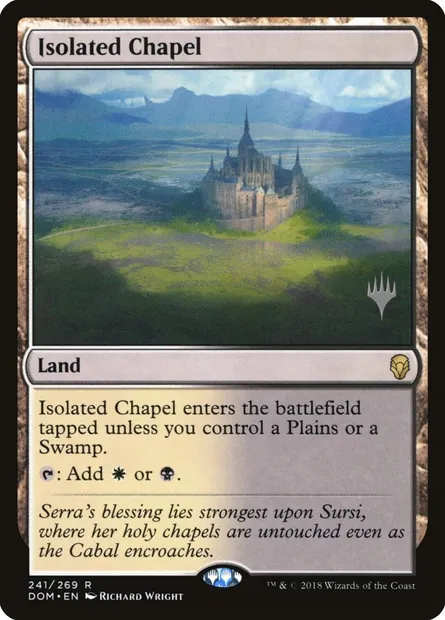 Isolated Chapel, Magic card PDOM 241p — Dominaria Promos set