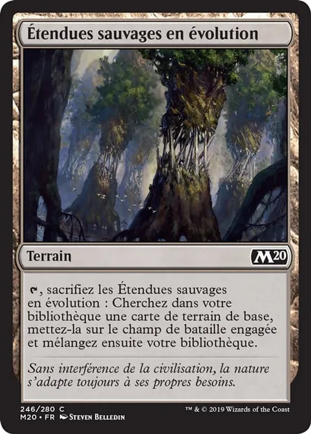 Étendues sauvages en évolution, carte Magic M20 246 — extension Core Set 2020