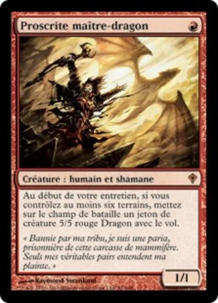 Proscrite maître-dragon, carte Magic WWK 81 — extension Worldwake