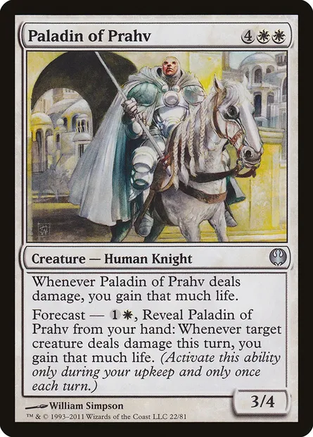 Paladin of Prahv, Magic card DDG 22 — Duel Decks: Knights vs. Dragons set