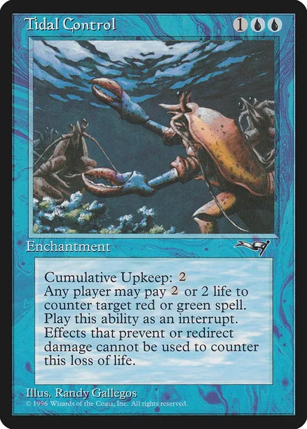 Tidal Control, Magic card ALL 40 — Alliances set