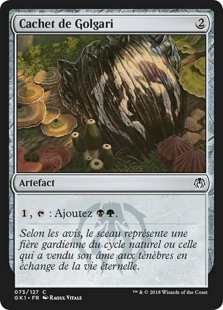 Cachet de Golgari, carte Magic GK1 73 — extension GRN Guild Kit