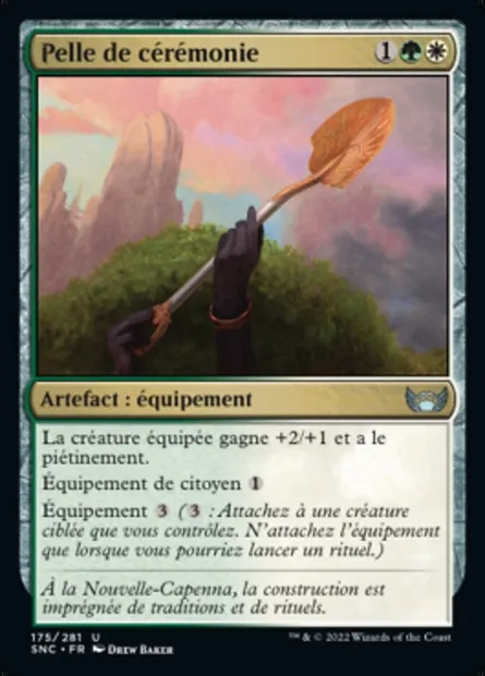 Pelle de cérémonie, carte Magic SNC 175 — extension Les rues de la Nouvelle-Capenna