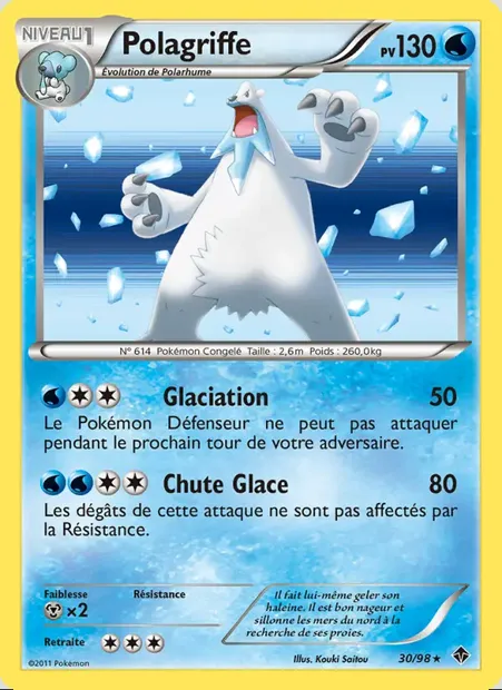 Polagriffe, carte Pokémon EPO 30 — extension Pouvoirs Émergents