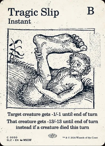 Fatale glissade, carte Magic SLZ 50 — extension The Zeta Set