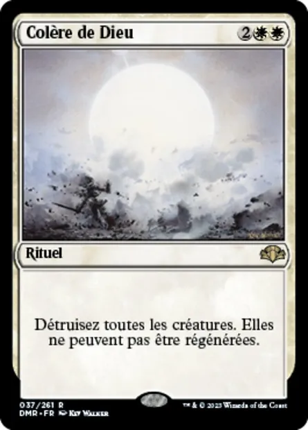 Colère de Dieu, carte Magic DMR 37 — extension Dominaria Remastered
