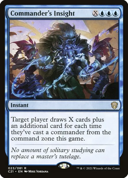 Commander's Insight, Magic card C21 23 — Commander 2021 set