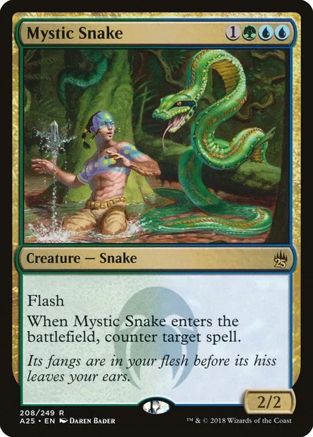 Serpent mystique, carte Magic A25 208 — extension Masters 25