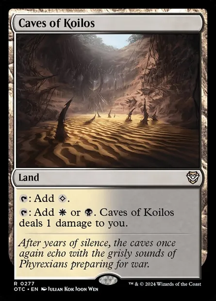 Caves of Koilos, Magic card OTC 277 — Outlaws of Thunder Junction Commander set