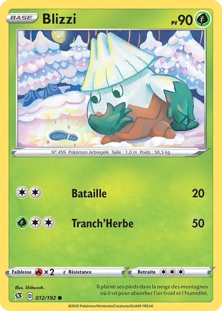 Blizzi, carte Pokémon RCL 12 — extension Clash des Rebelles