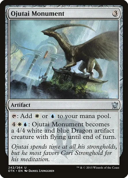 Ojutai Monument, Magic card DTK 242 — Dragons of Tarkir set