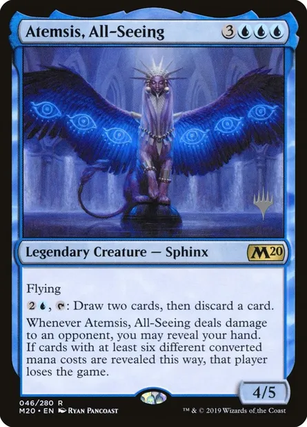 Atemsis, All-Seeing, Magic card PM20 46p — Core Set 2020 Promos set