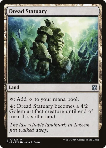 Dread Statuary, Magic card CN2 217 — Conspiracy: Take the Crown set
