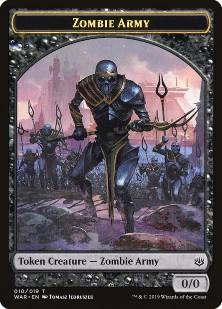 Zombie Army, Magic card TWAR 10 — War of the Spark Tokens set