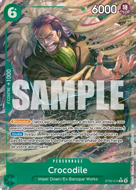 Crocodile, carte One Piece ST30-010 — extension LUFFY ET ACE
