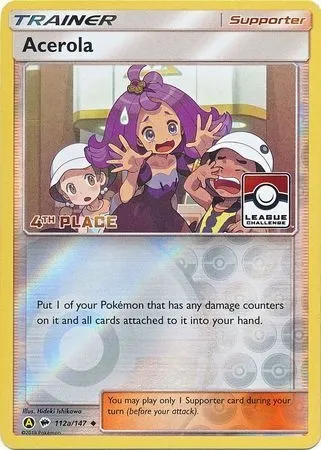Acerola, Pokémon card LGP 112a-3 — League Promos set