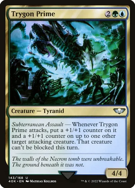 Trygon Prime, Magic card 40K 143 — Warhammer 40,000 Commander set