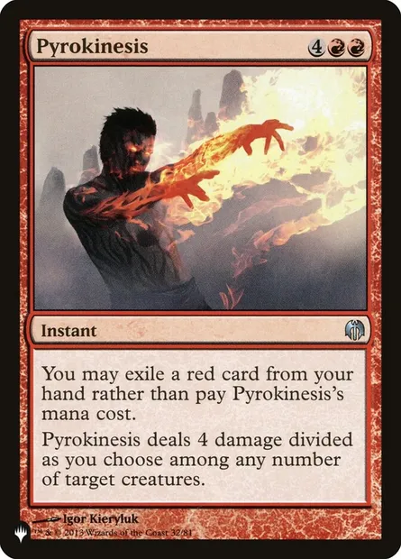 Pyrokinesis, Magic card PLST DDL-32 — The List set