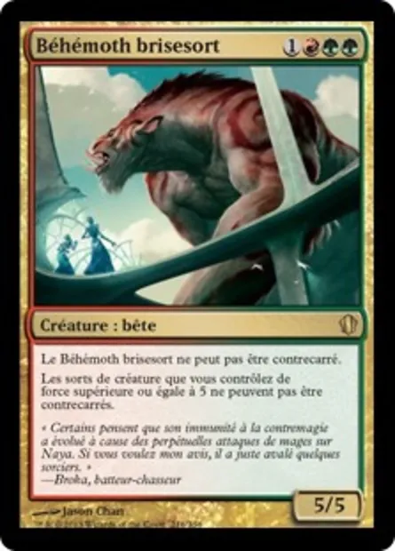 Béhémoth brisesort, carte Magic C13 216 — extension Commander 2013