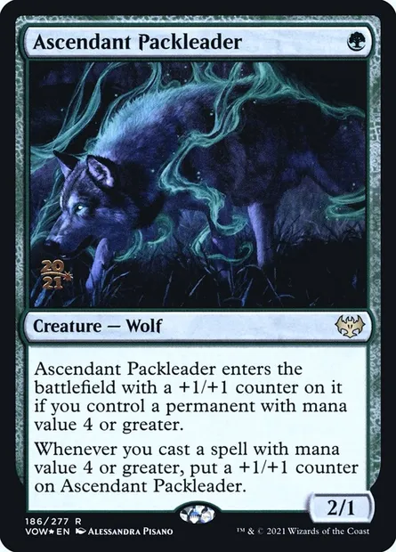 Ascendant Packleader, Magic card PVOW 186s — Innistrad: Crimson Vow Promos set