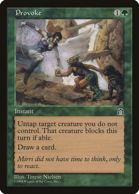 Provoke, Magic card STH 113 — Stronghold set