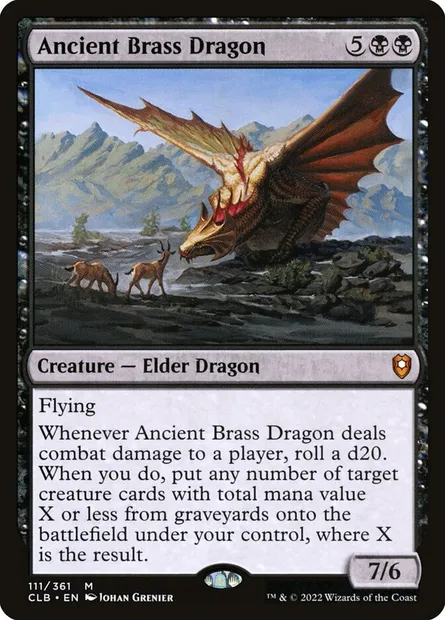 Ancient Brass Dragon, Magic card CLB 111 — Commander Legends: Battle for Baldur's Gate set