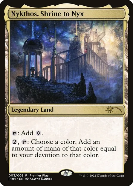 Nykthos, reliquaire de Nyx, carte Magic PPRO 2022-3 — extension Pro Tour Promos