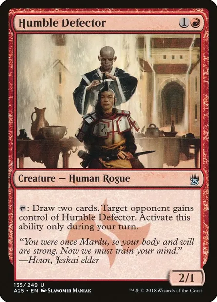 Humble Defector, Magic card A25 135 — Masters 25 set