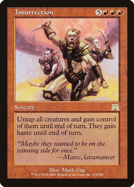 Insurrection, Magic card ONS 213 — Onslaught set