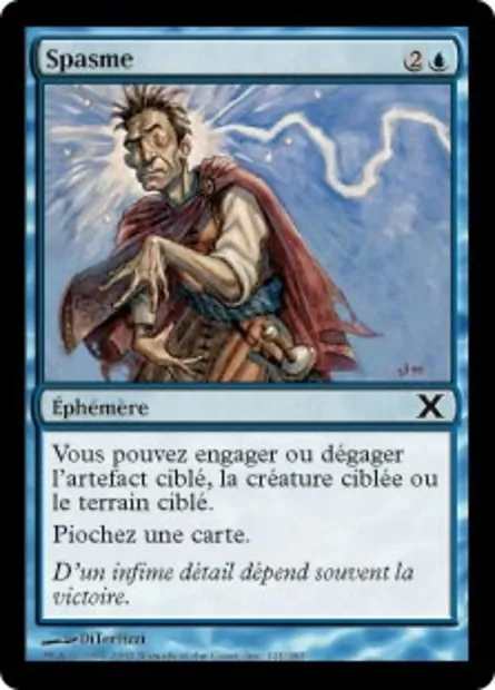 Spasme, carte Magic 10E 121 — extension Dixième édition