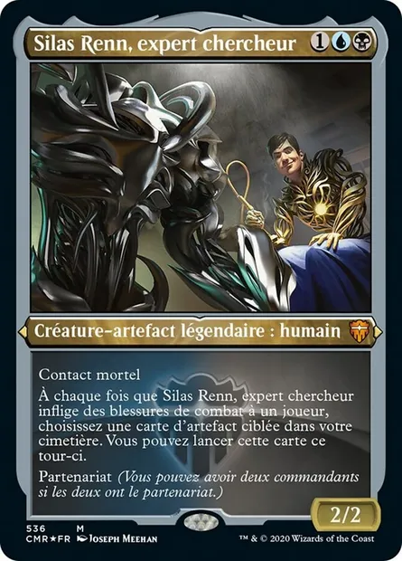 Silas Renn, expert chercheur, carte Magic CMR 536 — extension Commander Legends