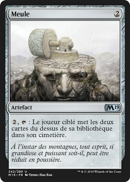 Meule, carte Magic M19 242 — extension Core Set 2019