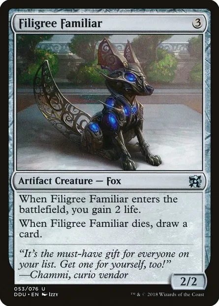 Filigree Familiar, Magic card DDU 53 — Duel Decks: Elves vs. Inventors set