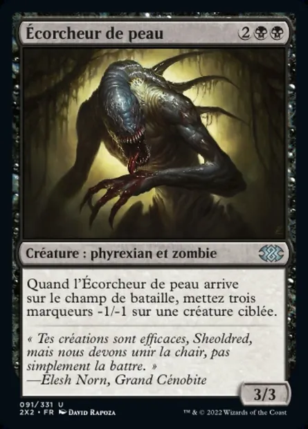 Écorcheur de peau, carte Magic 2X2 91 — extension Double Masters 2022