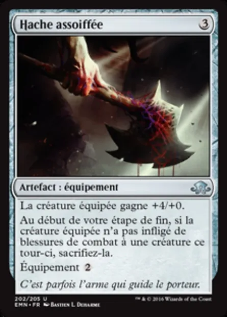 Hache assoiffée, carte Magic EMN 202 — extension La lune hermétique