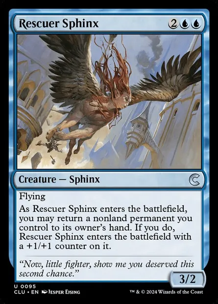 Rescuer Sphinx, Magic card CLU 95 — Ravnica: Clue Edition set