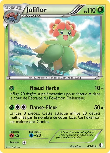 Joliflor, carte Pokémon BCR 4 — extension Frontières Franchies