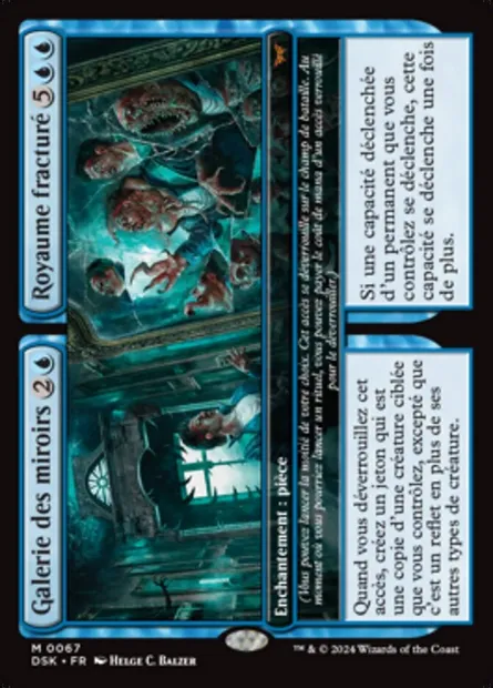Galerie des miroirs // Royaume fracturé, carte Magic DSK 67 — extension Duskmourn: House of Horror