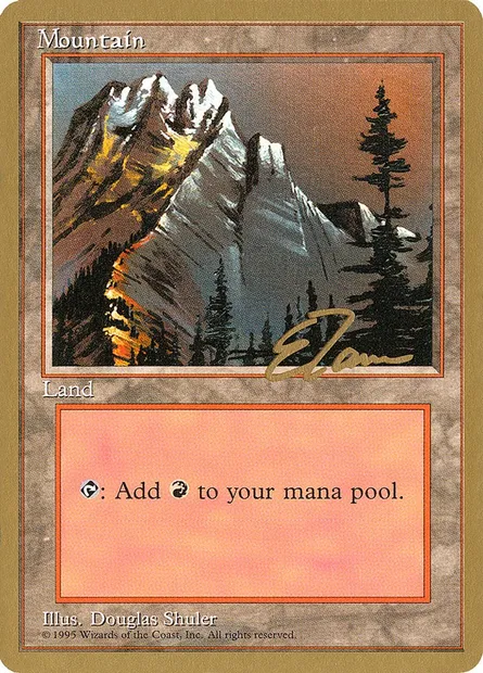 Mountain, Magic card PTC et373 — Pro Tour Collector Set set